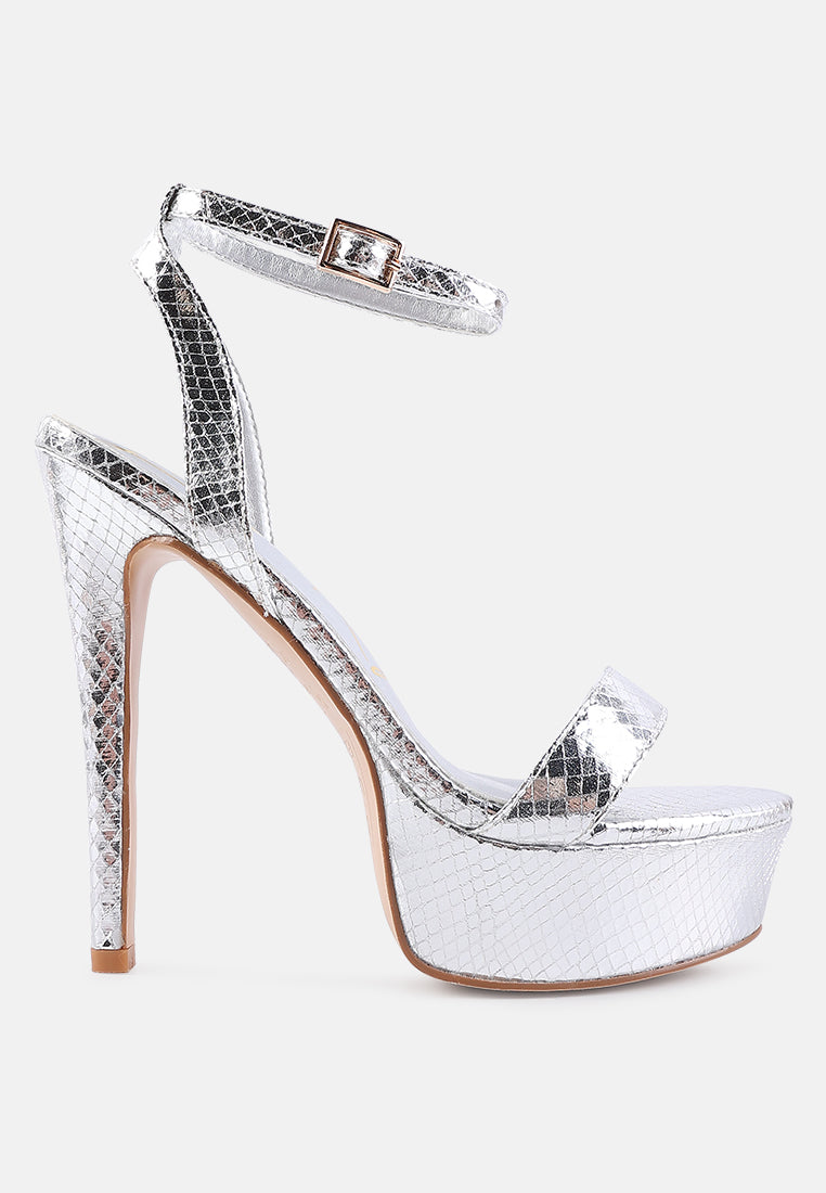 Queen Bee Rhinestone Heeled Sandals-5